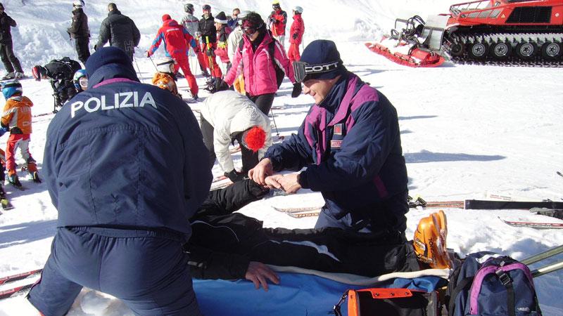 Trauma facciale per un 18enne sulla pista Zeno
