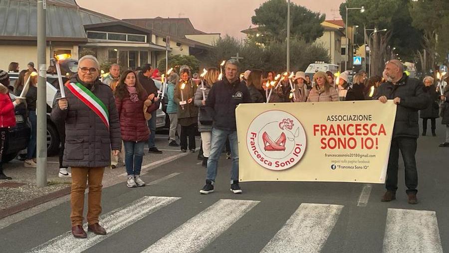La fiaccolata in memoria di Francesca Citi