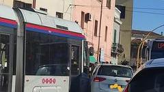 L'incidente in piazza Santa Maria (foto ivan nuvoli)