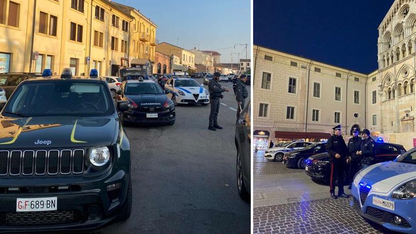 Ferrara, controlli interforze: cinque denunce