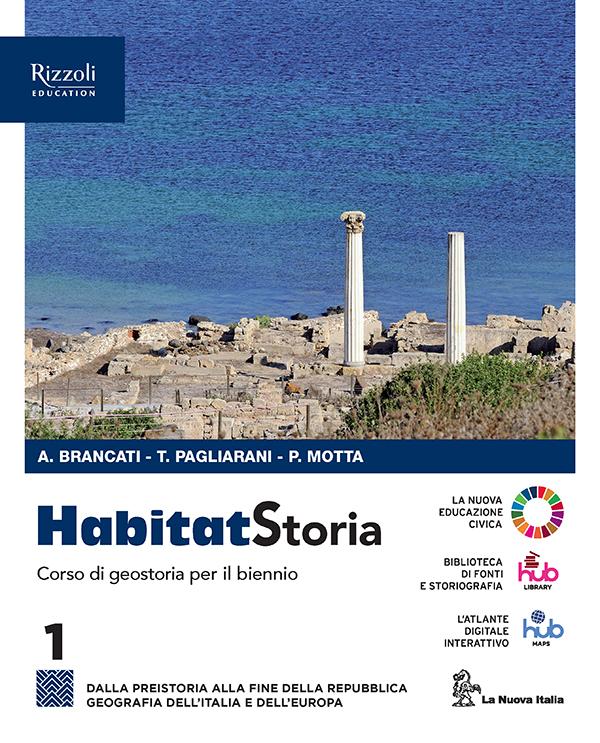 
	Il manuale di geostoria 2023 con l'immagine di Tharros in copertina (foto Camedda)

