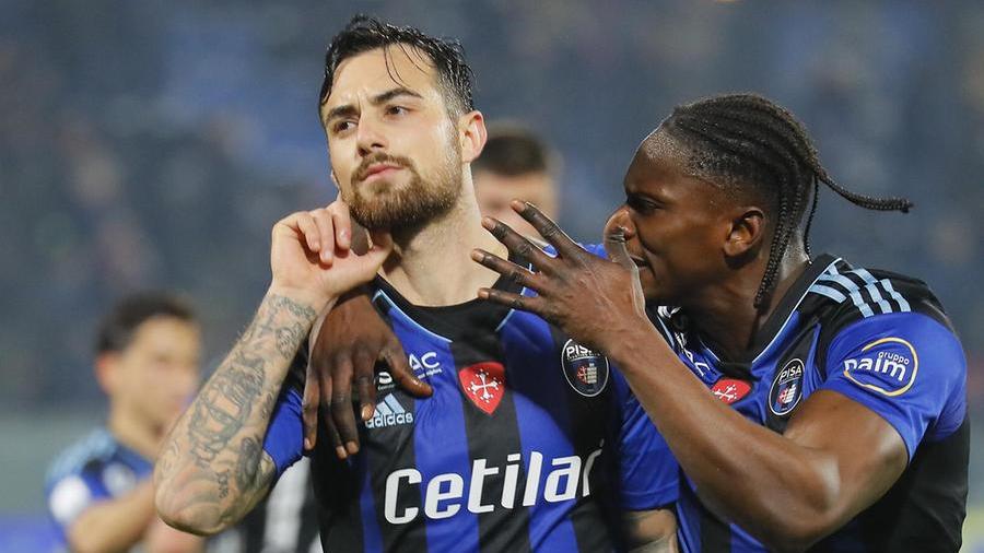 Il Pisa fa 1-1 all'Arena contro il Venezia: la pareggia Gliozzi per i nerazzurri (Foto Fabio Muzzi)