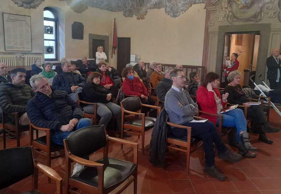 La sala consiliare durante l’incontro