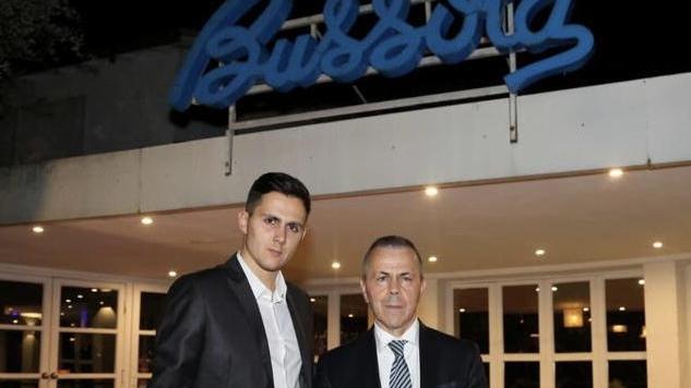 Giuliano e Lorenzo Angeli davanti alla Bussola