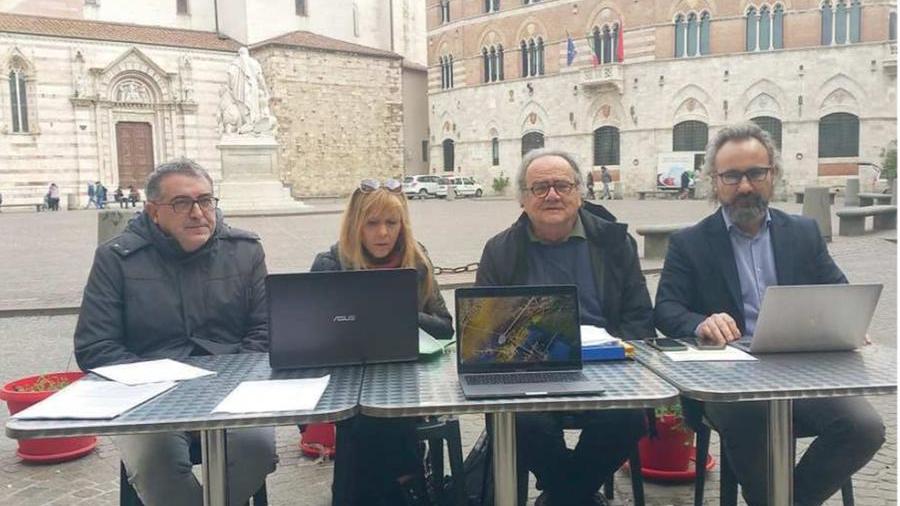 Da sinistra Gianni Trilli, Anna Bardelli, Roberto Barocci e Matteo Della Negra