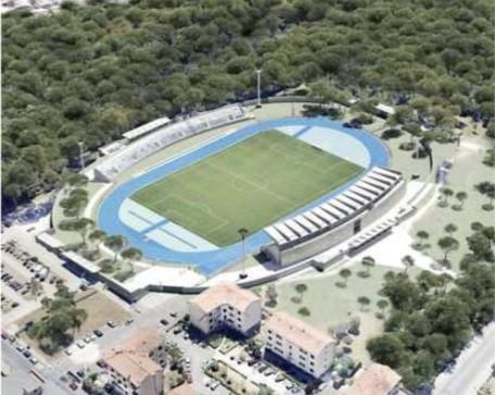 
	Il nuovo stadio dei Pini come figura nel progetto

