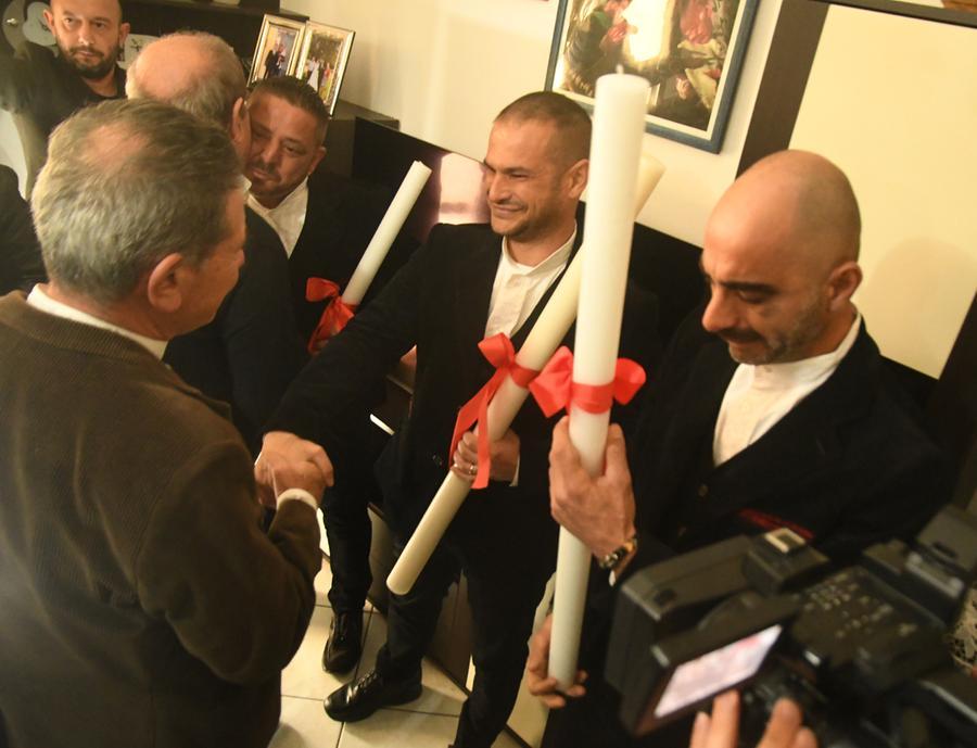 
	Al centro della foto Danilo Casula durante la cerimonia della Candelora

