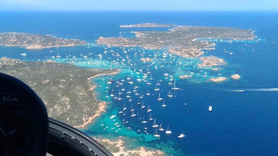 Una veduta dall'alto dell'isola di Santa Maria