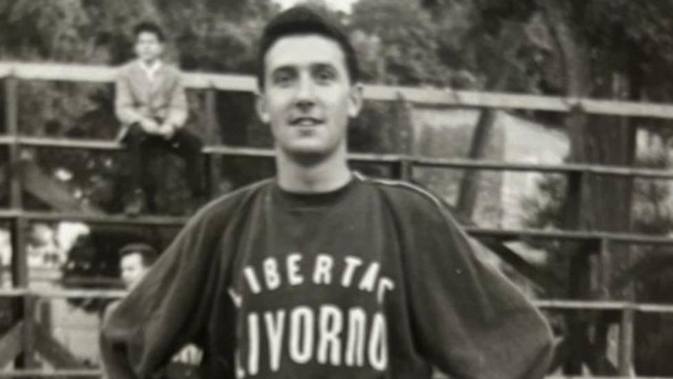 Una foto d'epoca di Claudio Aprea