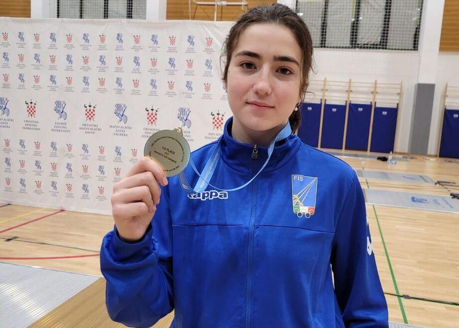 Grande impresa a Zagabria: fioretto d’oro di Giorgia