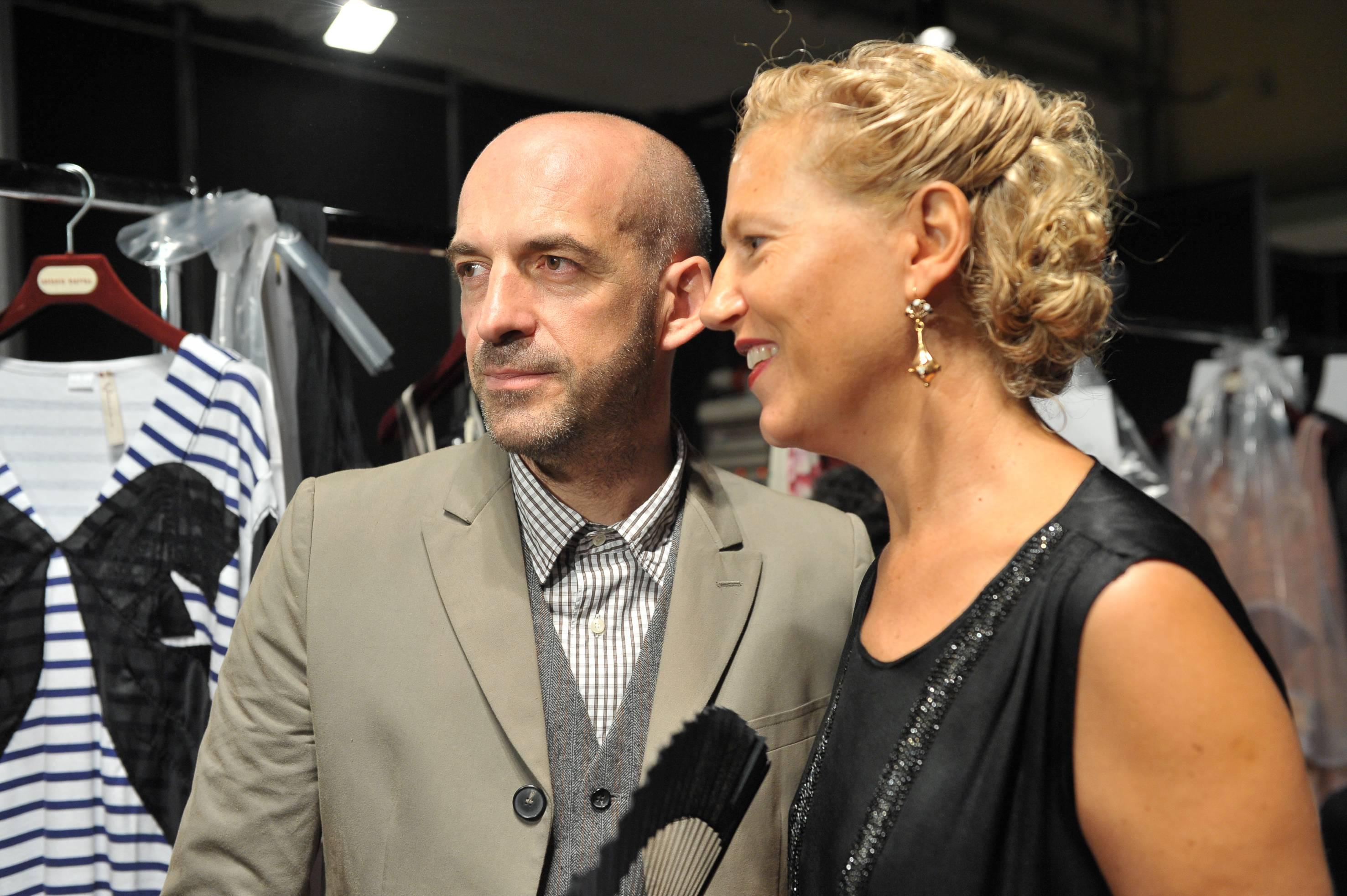 Patrizia Sardo con il marito Antonio Marras