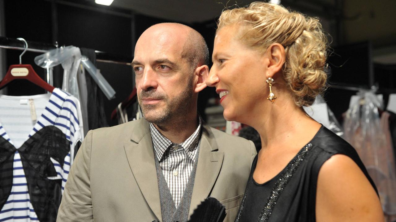 Patrizia Sardo con il marito Antonio Marras