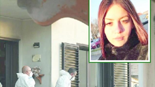 La casa dove si è consumata la tragedia e, nel riquadro, Chiara Carta