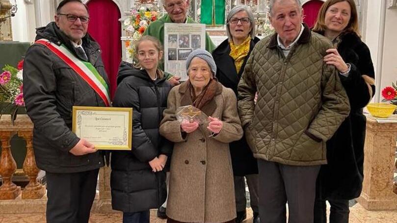 Polinago Lea, nonna sprint a 105 anni «Va ancora a fare la spesa»