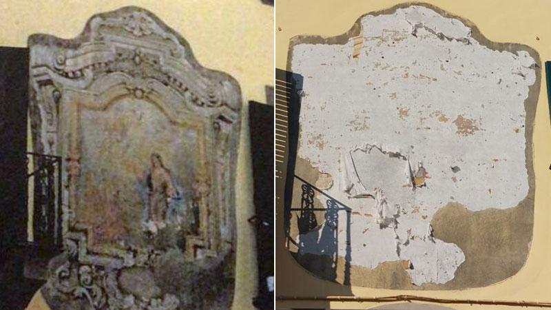Lucca, la triste fine dell’affresco in Santa Maria Bianca
