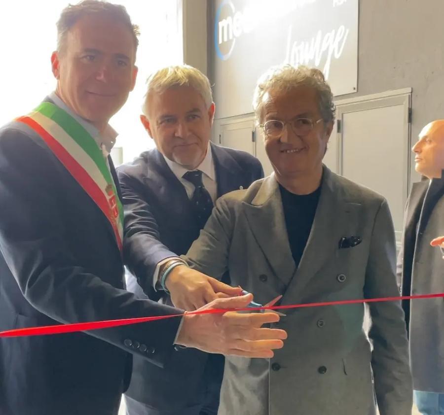 
	Il presidente Corrado insieme al sindaco di Pisa, Michele Conti

