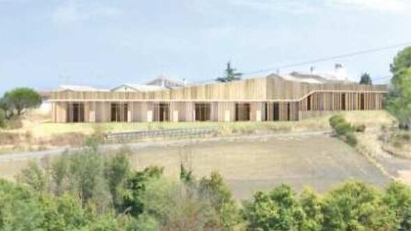 Il rendering della nuova scuola a San Miniato