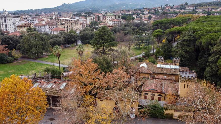 Nella foto in alto le terme Tamerici e la pineta dall’alto (foto Nucci)