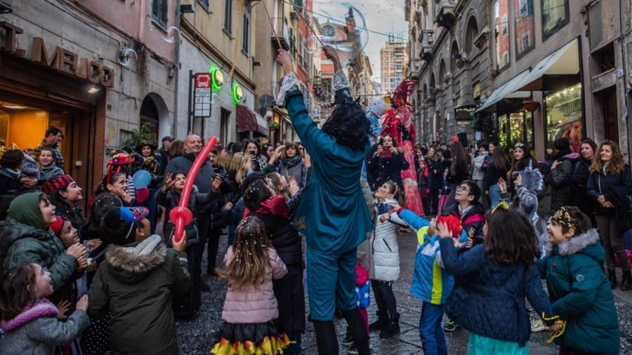 Un momento del carnevale a Sassari (foto costantino idini)