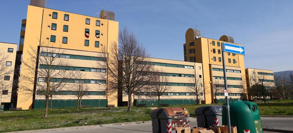 Un condominio di case popolari alle Fornaci