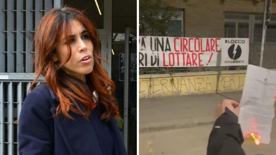 Pestaggio a scuola, la preside antifascista presenta denuncia per lo striscione