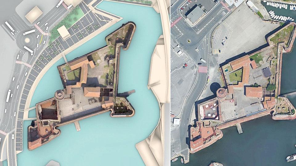 Livorno, così la Fortezza Vecchia sarà circondata dal mare: ecco come diventerà