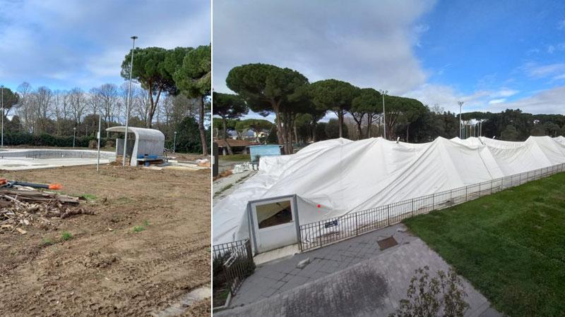 Cede il “pallone” della piscina di Prato: si tenta di riaprire quella di Iolo