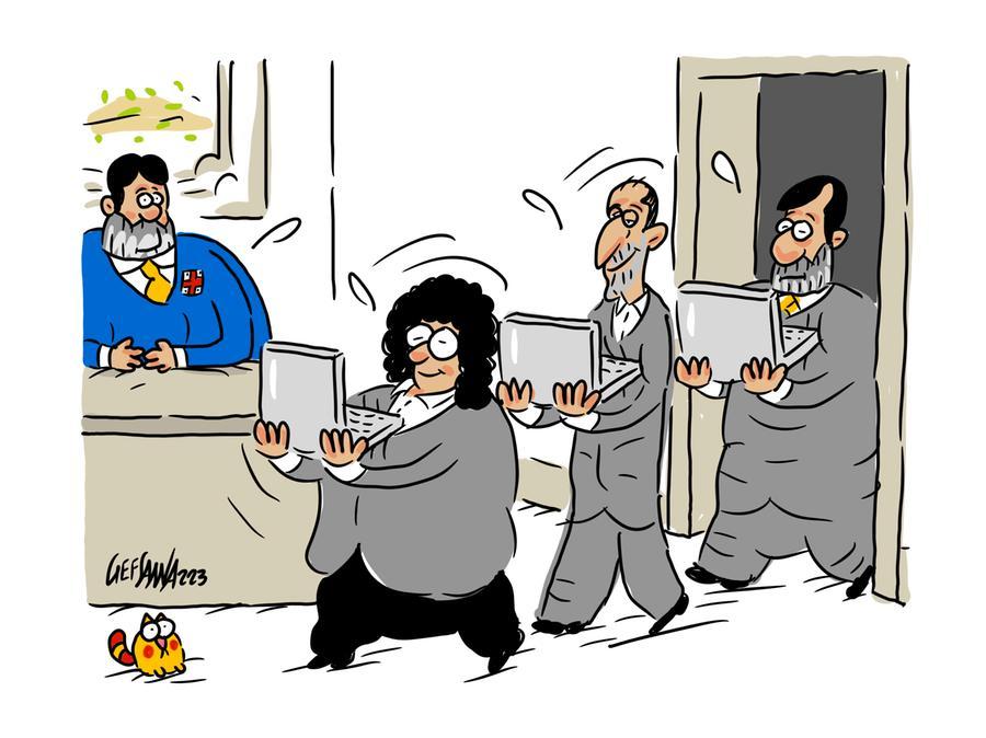 La vignetta di Gef: vertice rappacificatore nel centrodestra isolano