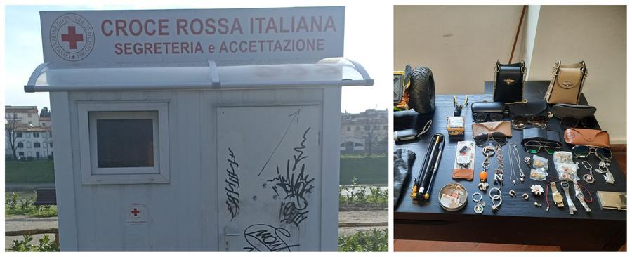 Firenze, container della Croce Rossa occupato abusivamente. Quattro le persone denunciate per ricettazione
