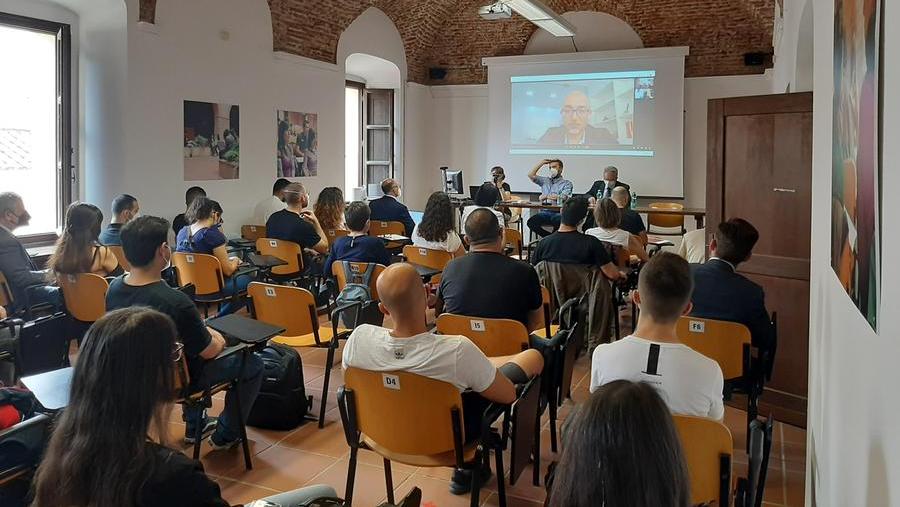 Lezione all'università di Oristano