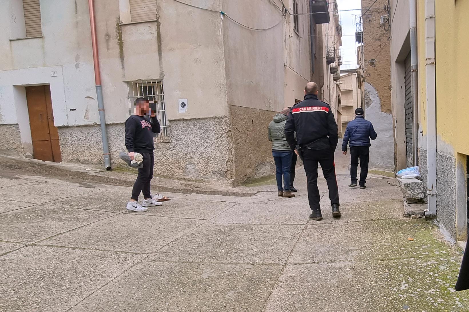 A Bitti dopo l'omicidio (foto Massimo Locci)