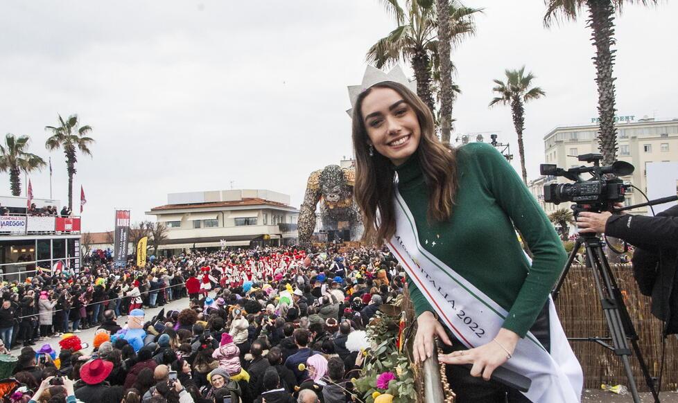 Miss Italia Lavinia Abate al corso di domenica 19 febbraio