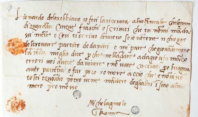 
	Le missive scritte dal genio di Michelangelo

