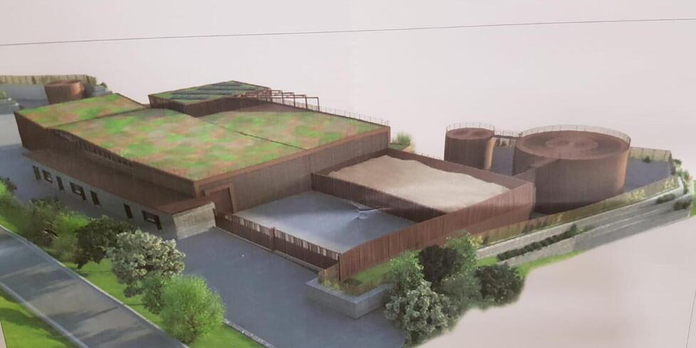 Il rendering del progetto relativo al nuovo impianto di Tana Termini