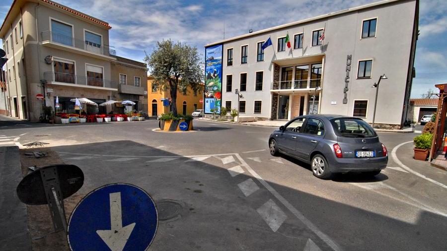 La piazza del municipio