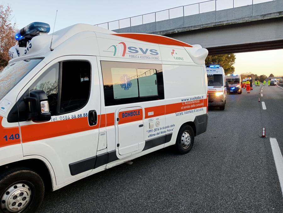 
	Le ambulanze sul posto

