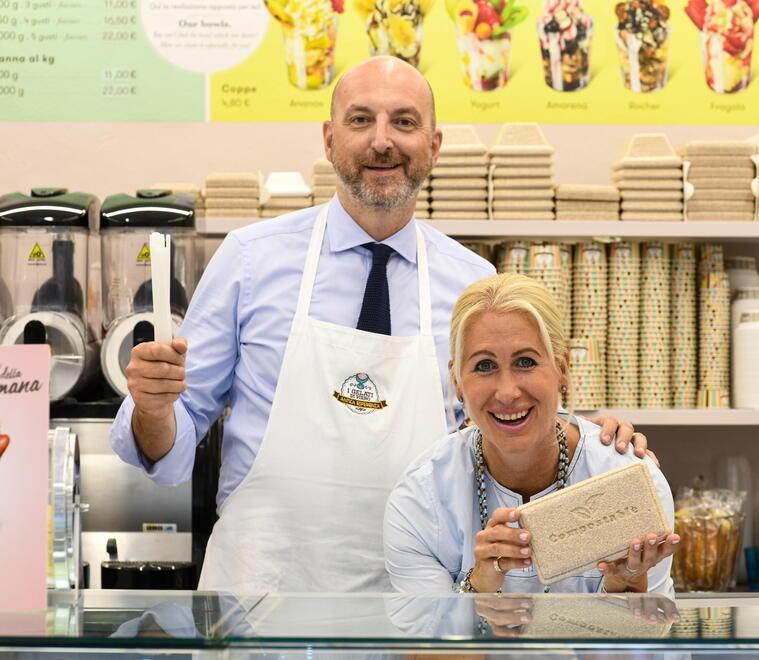 Lucca, Piero inventa “i gelati meteore”. E stringe un accordo per i Comics