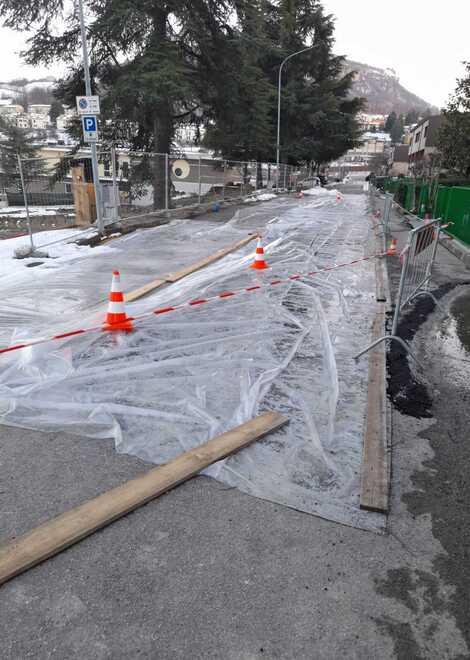 Paura per le case di via Cervi