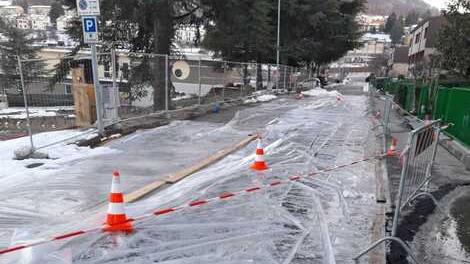 Paura per le case di via Cervi