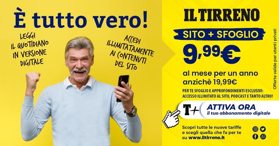 Abbonati al Tirreno, una delle nuove offerte: sfoglio digitale più sito illimitato a 9,90 al mese