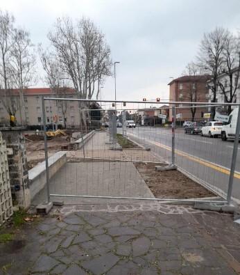 Carpi. «Pedoni e disabili senza sicurezza vicino al cantiere di via Manzoni» 