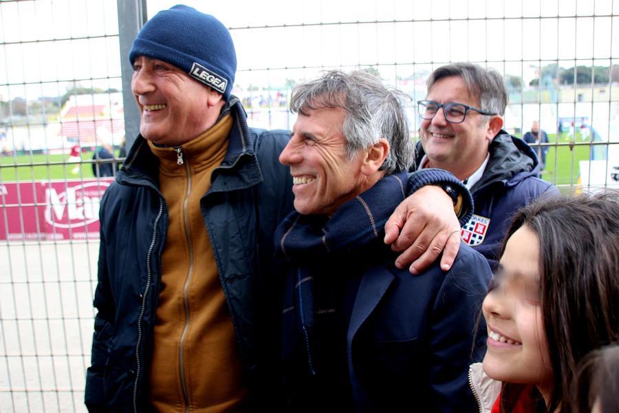 
	Gianfranco Zola&nbsp;allo stadio Acquedotto (foto ivan nuvoli)

