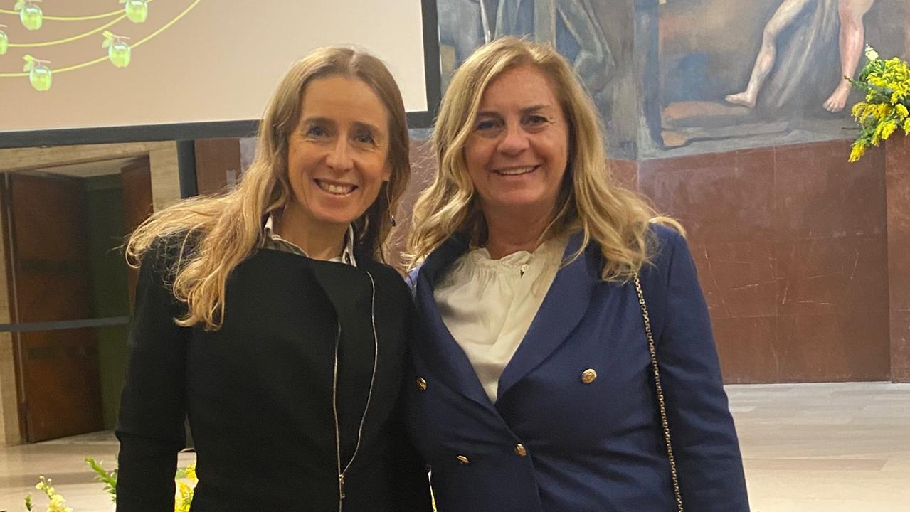 A sinistra la docente Unife Claudia Cherubini