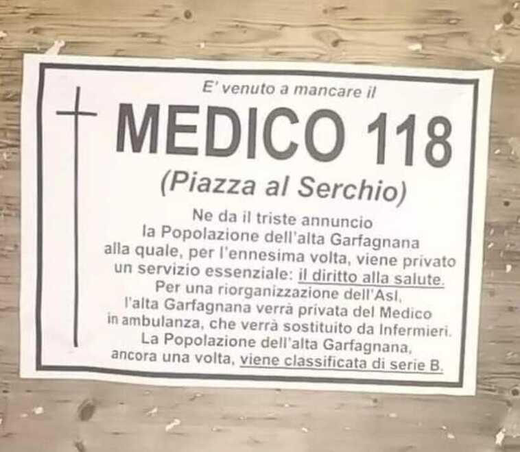 Nuovo 118, manifesto choc. E sei sindaci della Garfagnana dicono no alla riforma