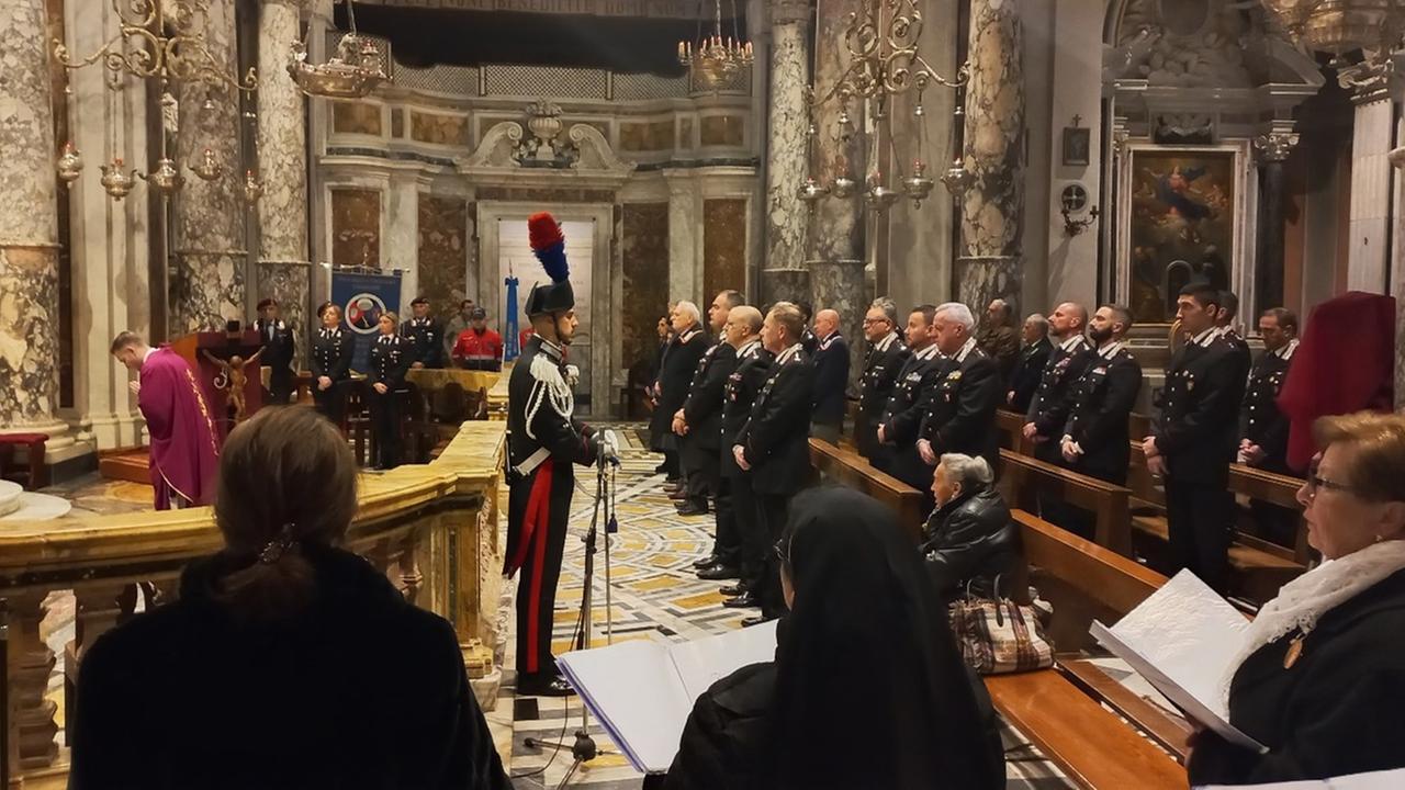 I carabinieri nel santuario