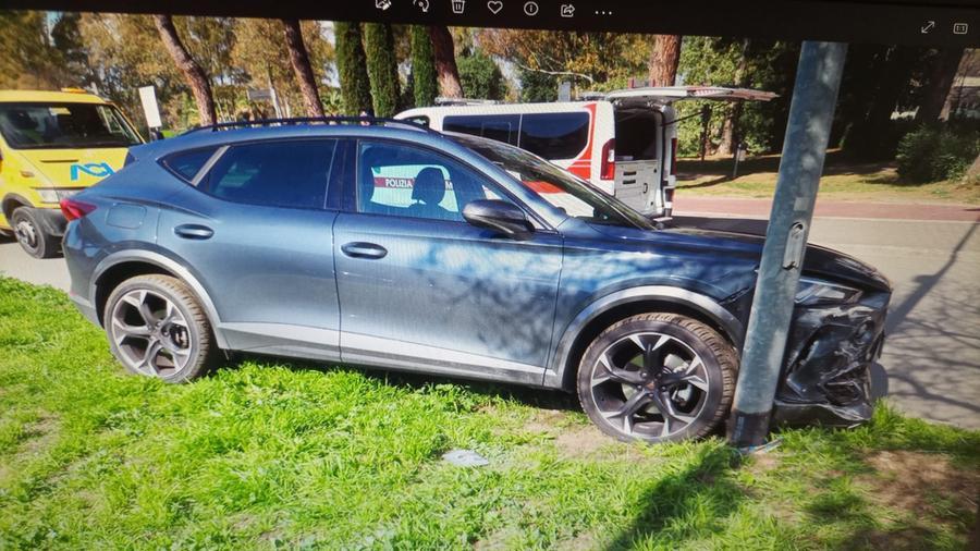 Malore e incidente, è grave