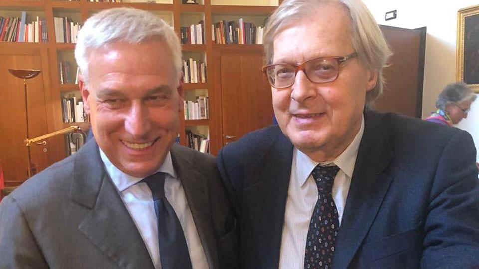 Del Ghingaro a tu per tu con Sgarbi: «Il Belvedere si farà»