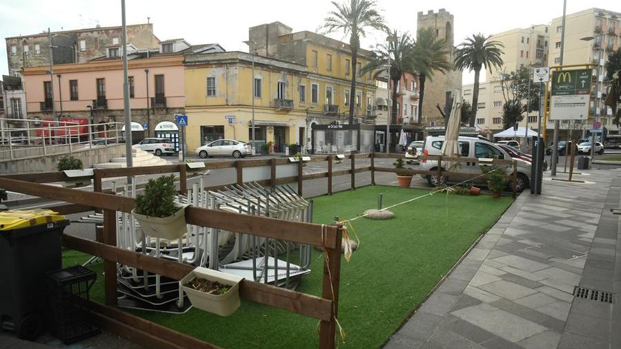 Un dehors di un locale del centro storico