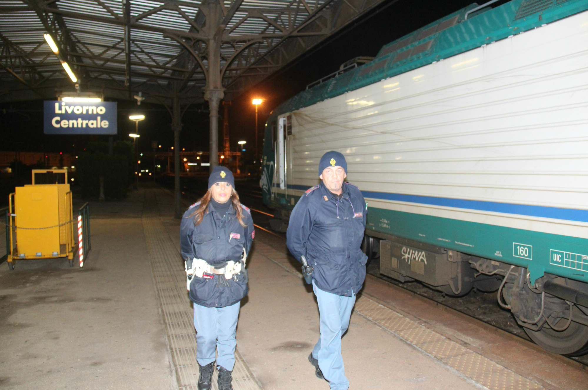 Agenti della polfer a Livorno (foto d'archvio)