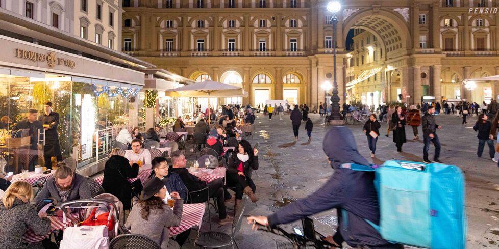 Un dehors in piazza della Repubblica